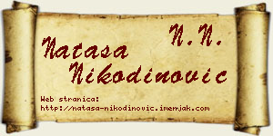 Nataša Nikodinović vizit kartica